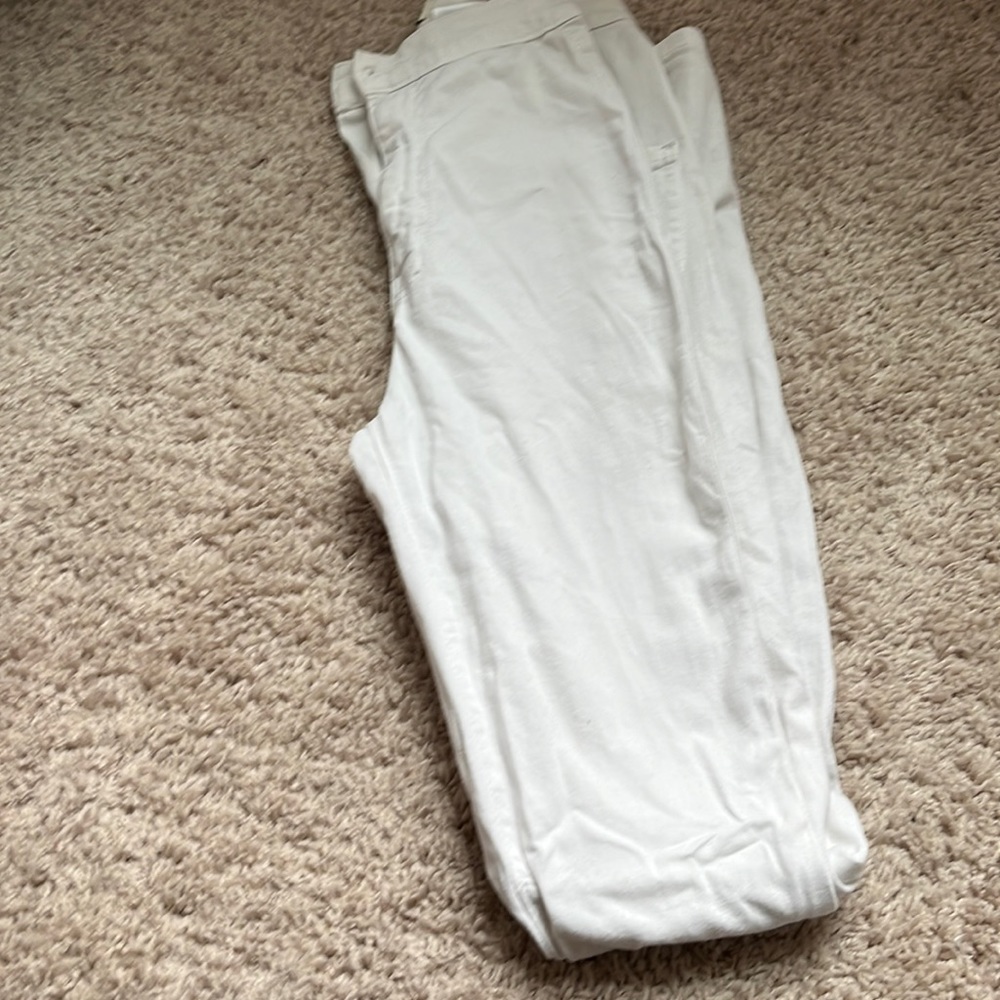 All white fashion nova jeans size 1